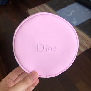 [Christian Dior] Round Vanity Pouch in Pink